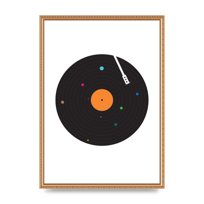 Vinyl Space Wall Art - A2 framed