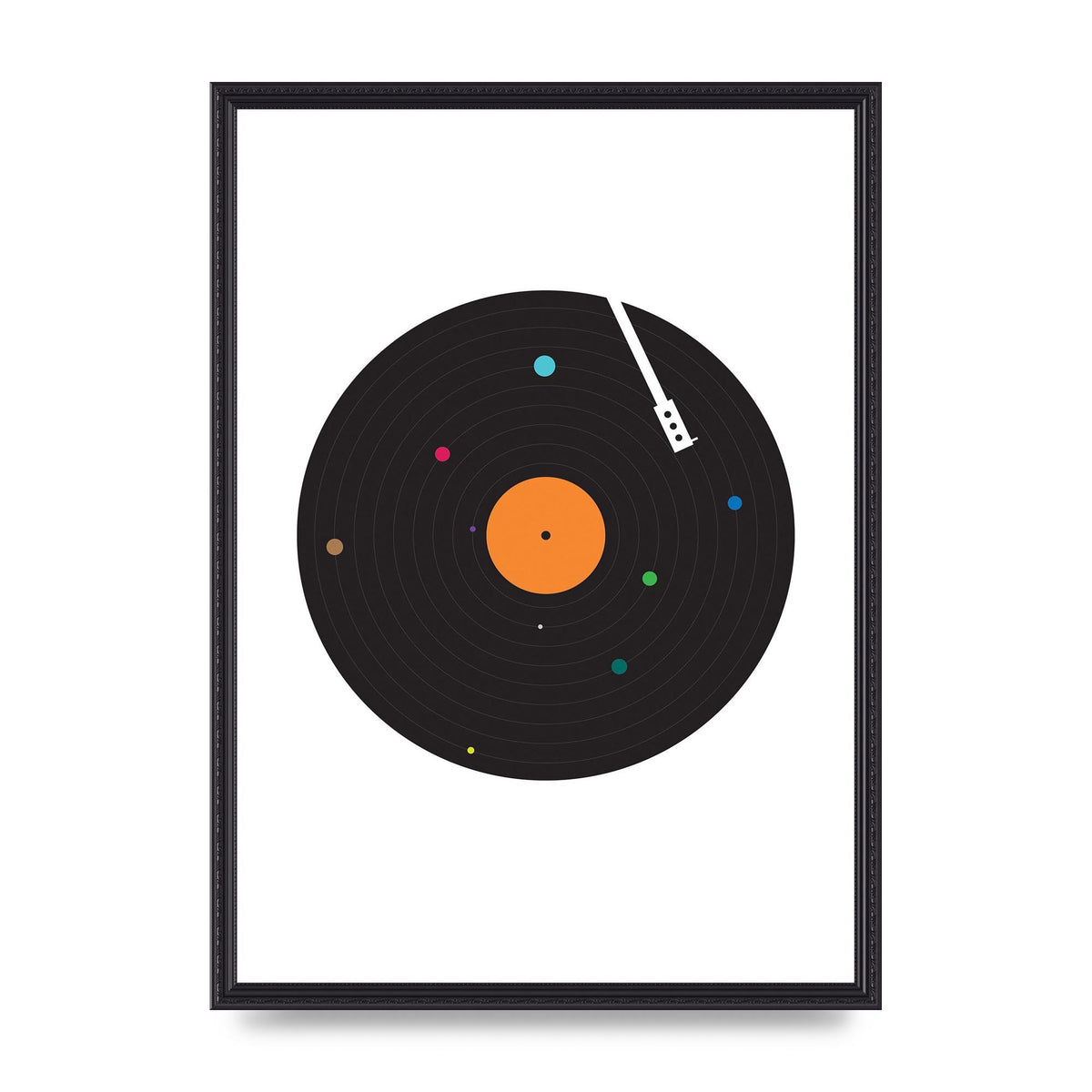 Vinyl Space Wall Art - A2 framed