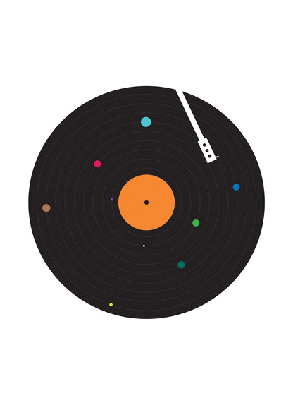 Vinyl Space Wall Art - detail
