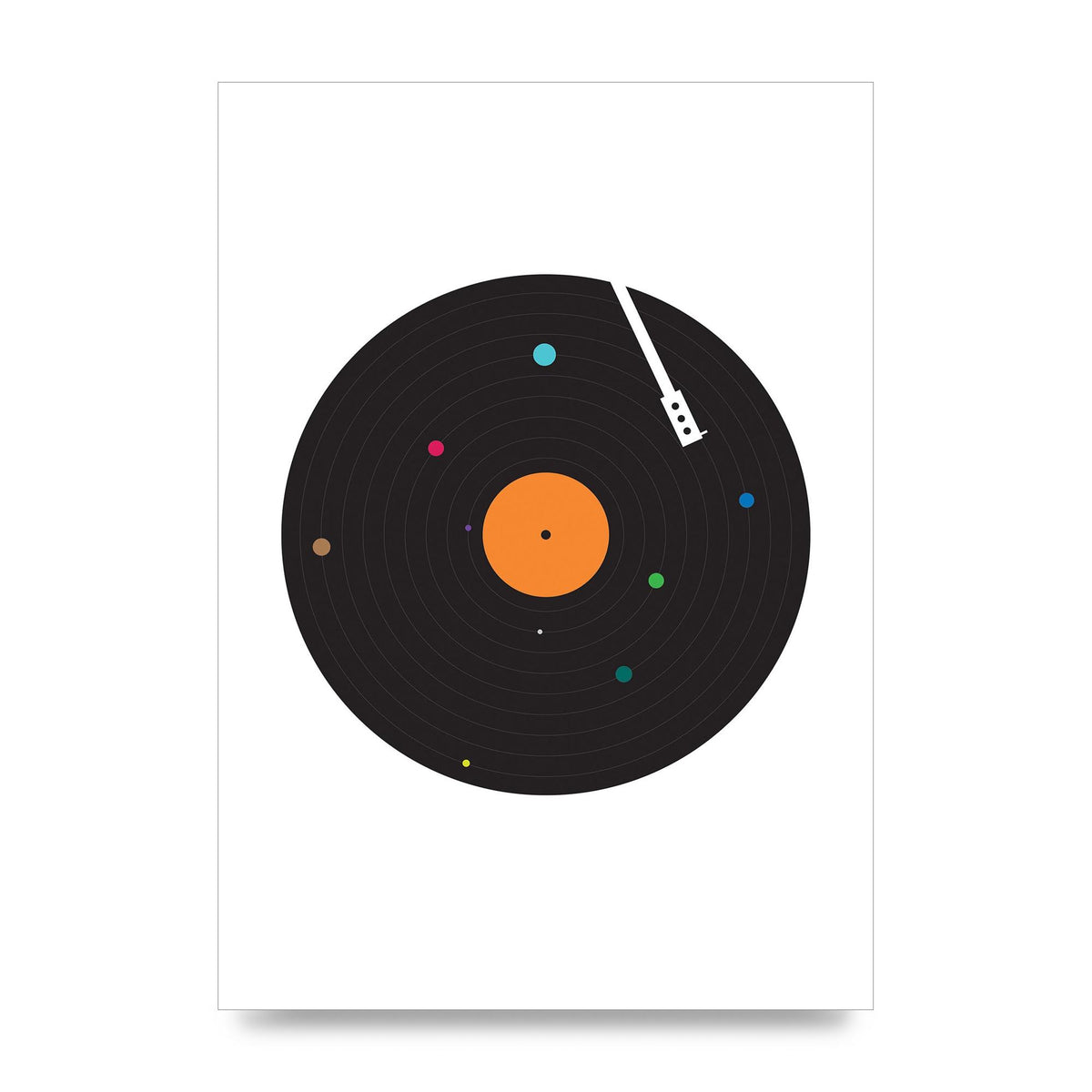 Vinyl Space Wall Art - unframed print