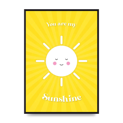 You Are My Sunshine Art For The Home - A2 framed