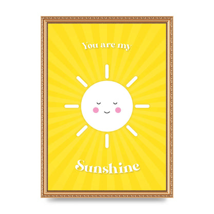 You Are My Sunshine Art For The Home - A3 framed