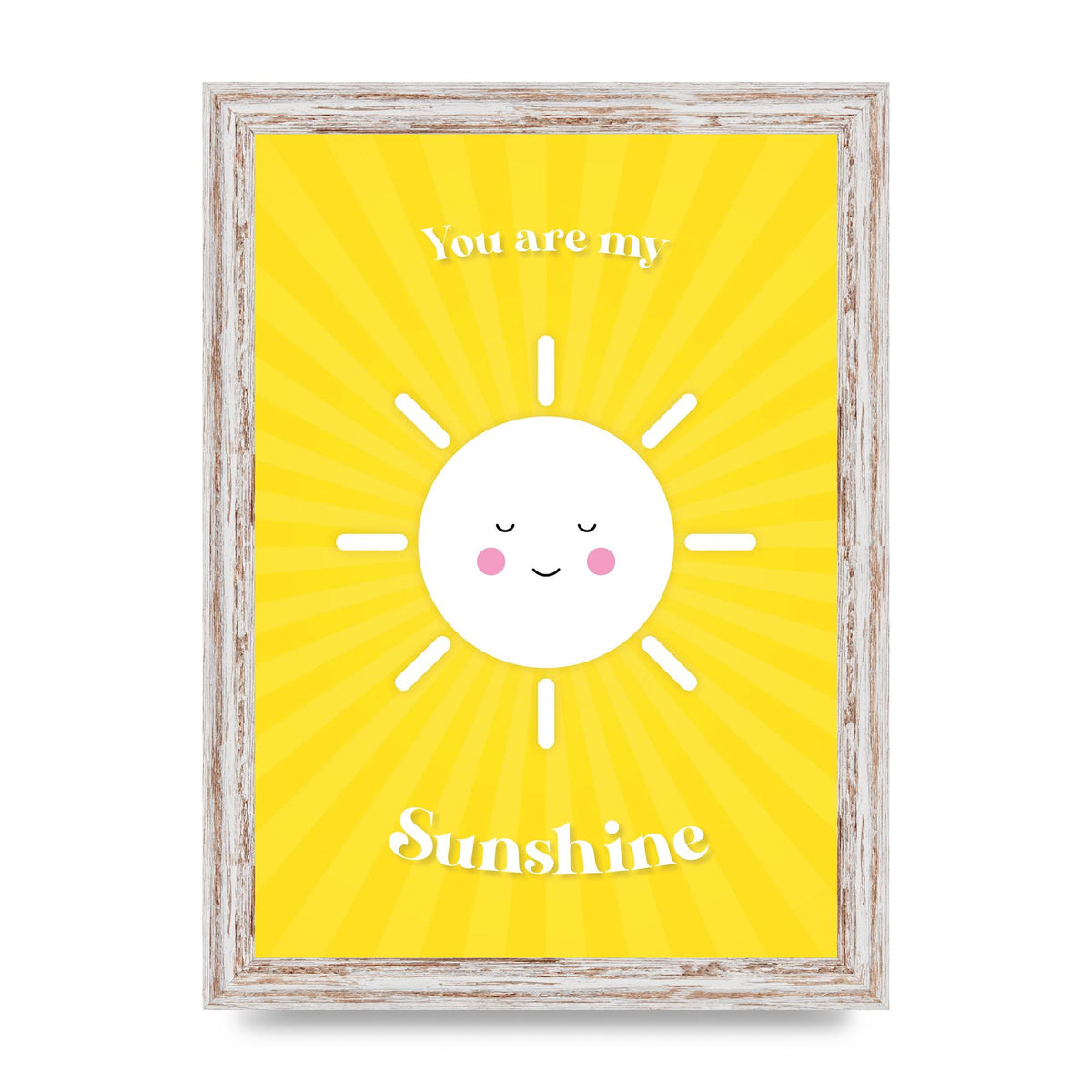 You Are My Sunshine Art For The Home - A4 framed
