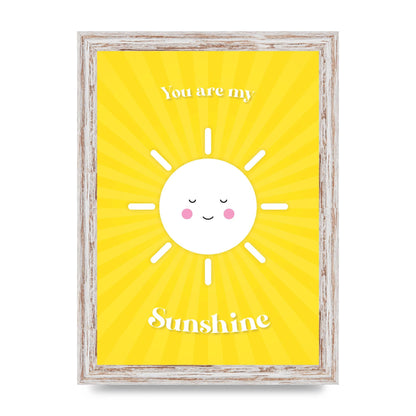 You Are My Sunshine Art For The Home - A4 framed