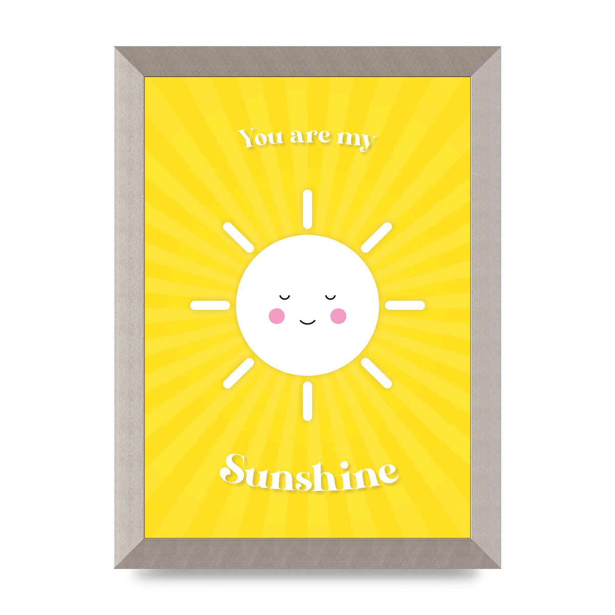 You Are My Sunshine Art For The Home - A4 framed