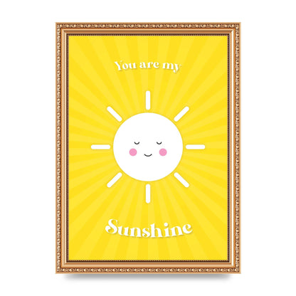 You Are My Sunshine Art For The Home - A4 framed