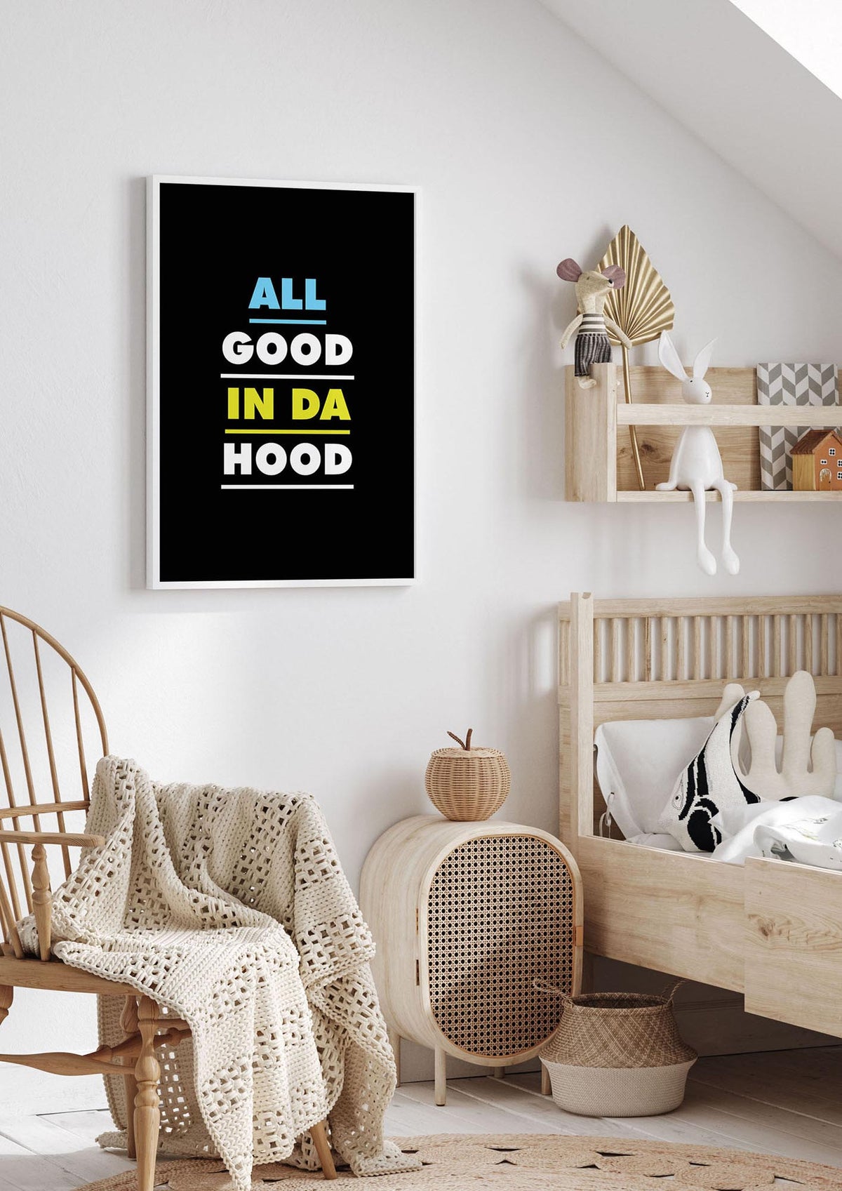 All Good In Da Hood" Art For The Home - nursery 1