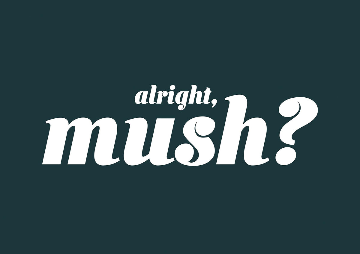 Alright Mush" Wall Art - detail