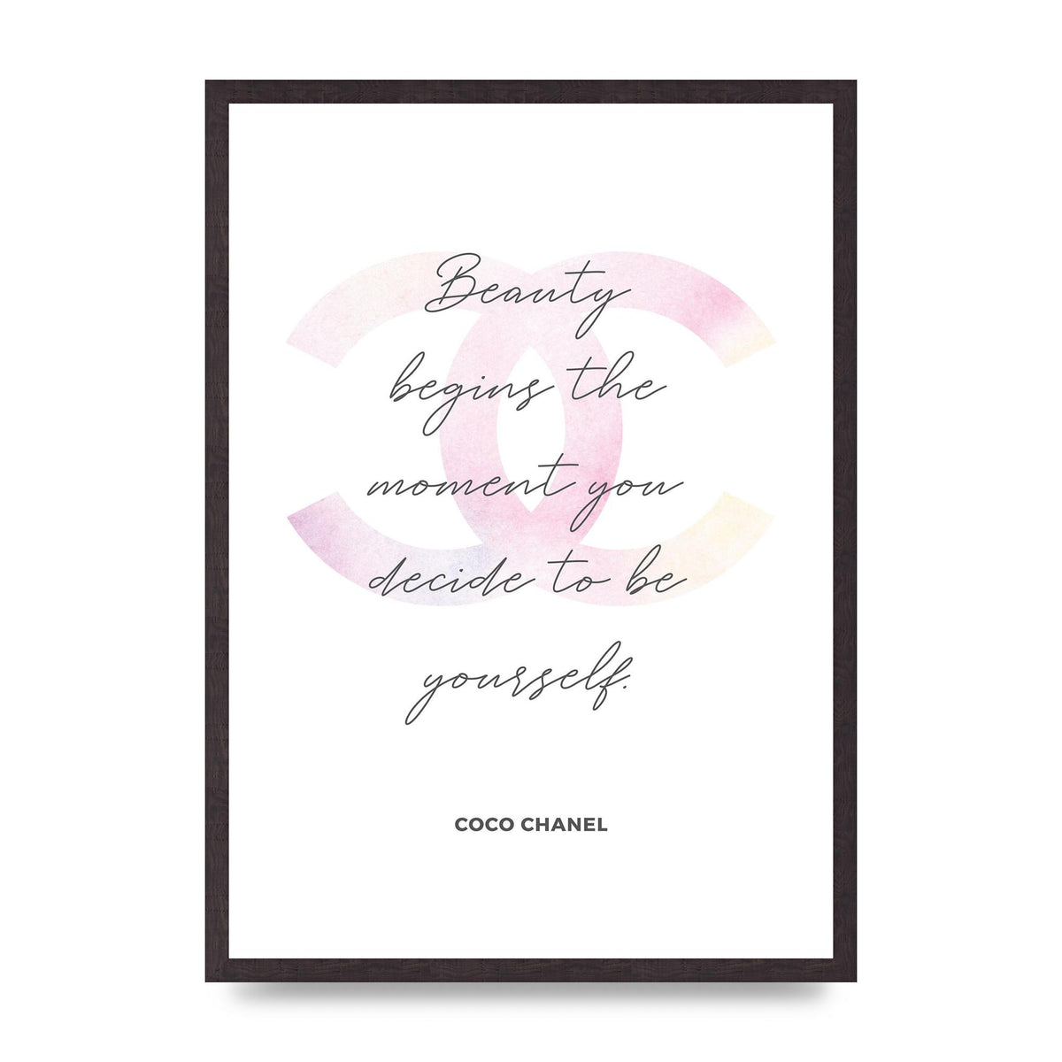 Beauty Begins Art For The Home - A2 framed