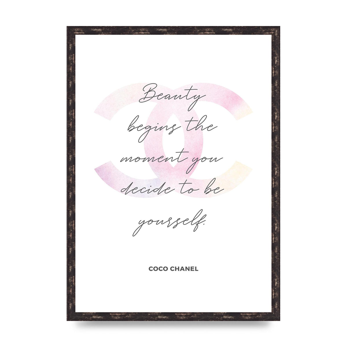Beauty Begins Art For The Home - A2 framed