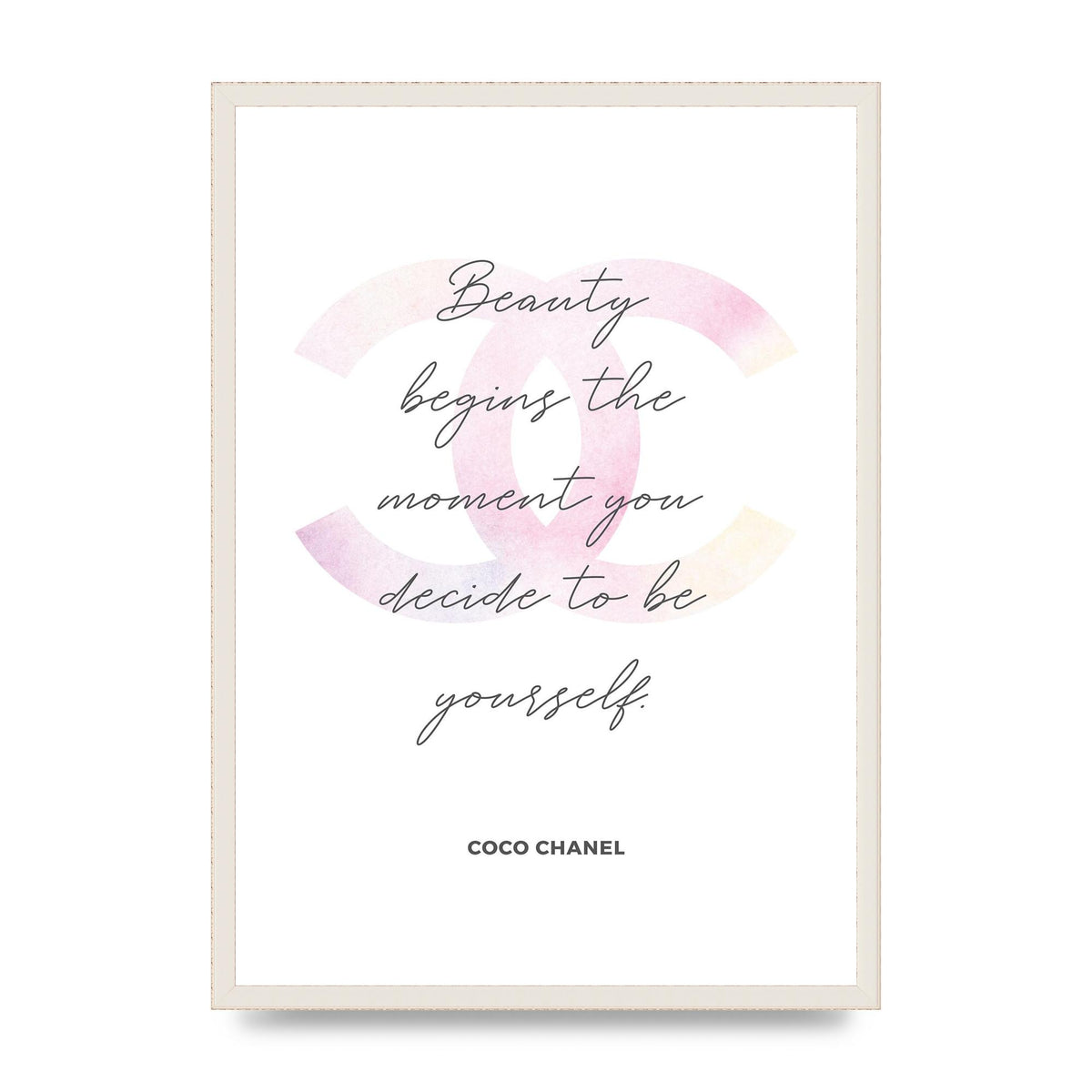 Beauty Begins Art For The Home - A2 framed