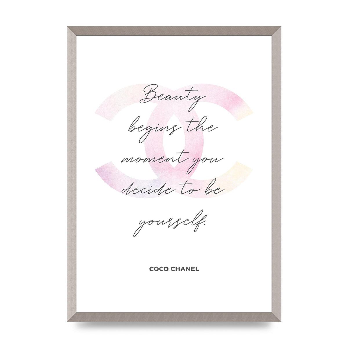 Beauty Begins Art For The Home - A2 framed