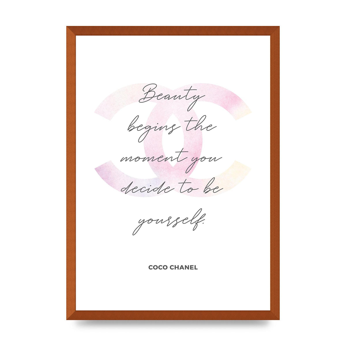 Beauty Begins Art For The Home - A2 framed
