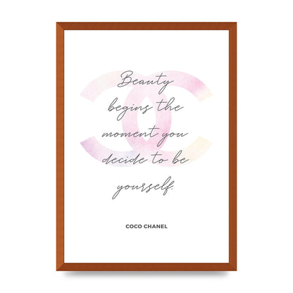 Beauty Begins Art For The Home - A2 framed
