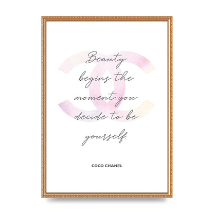Beauty Begins Art For The Home - A2 framed