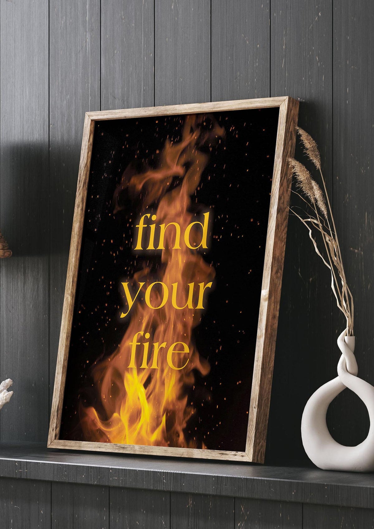 Find Your Fire" Printed Poster - living room 3