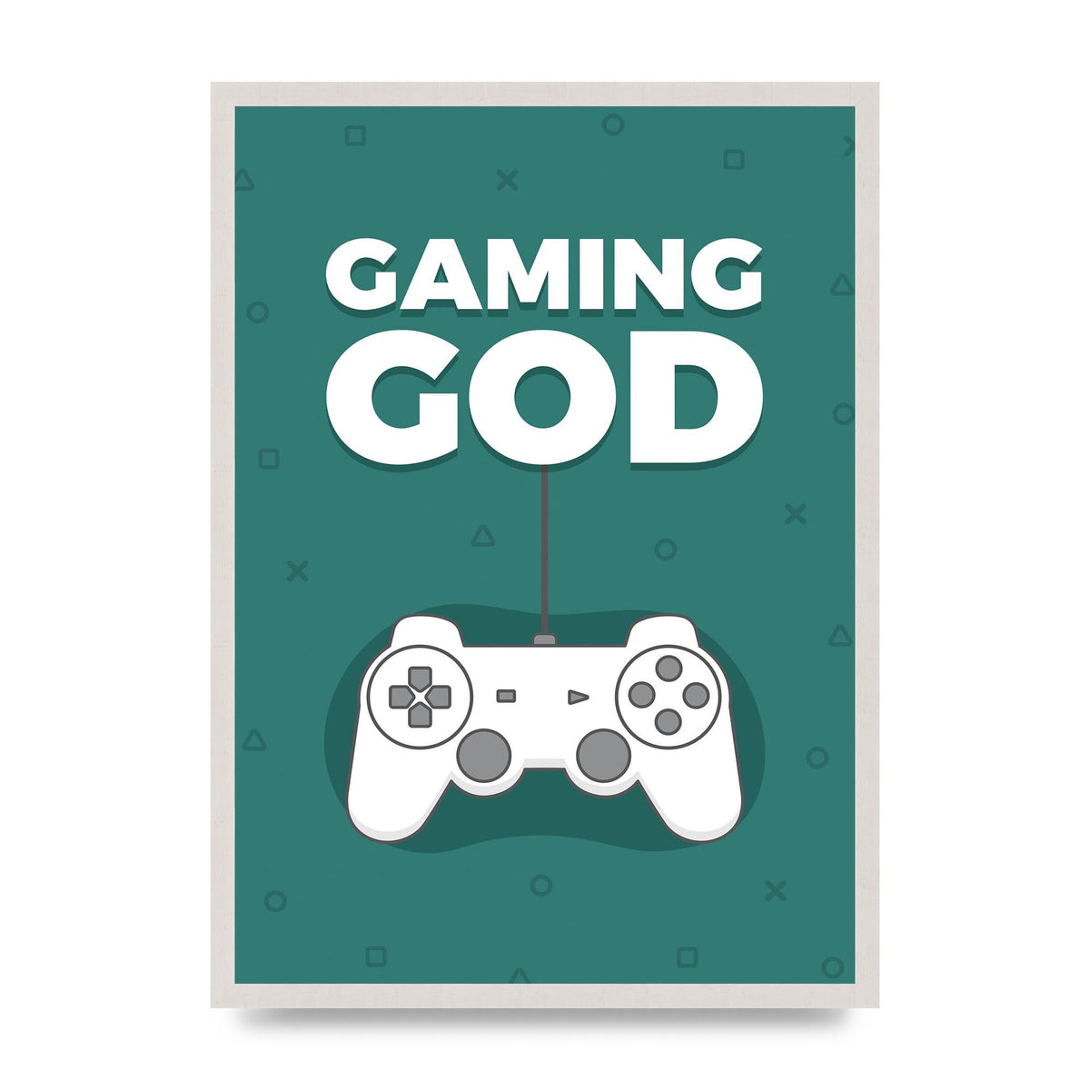 Gaming God Wall Art - A2 framed
