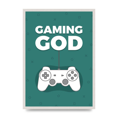 Gaming God Wall Art - A2 framed