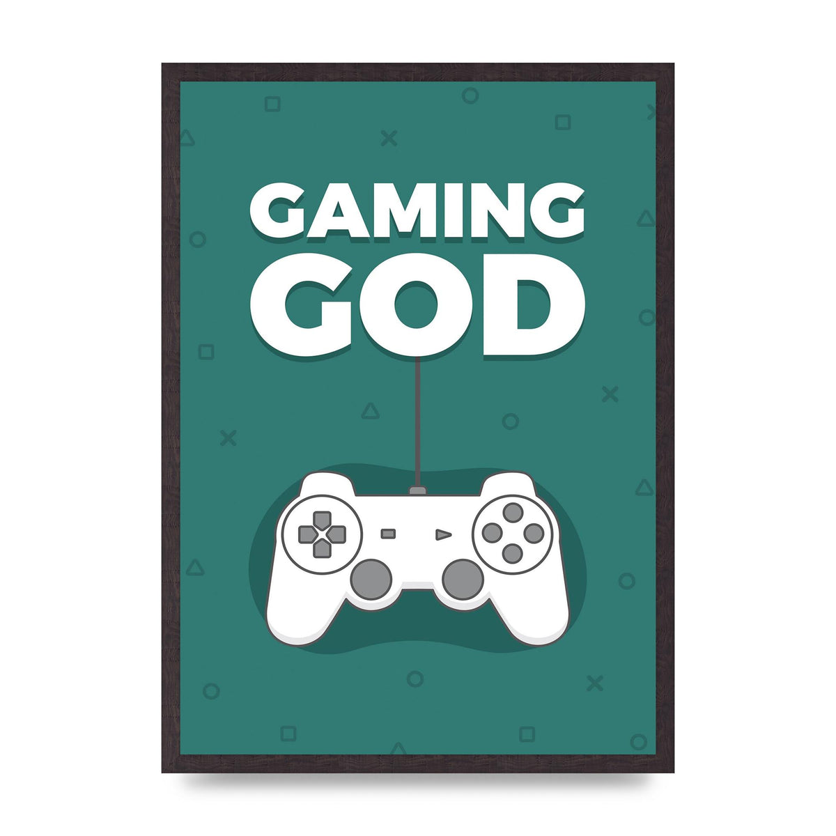 Gaming God Wall Art - A2 framed