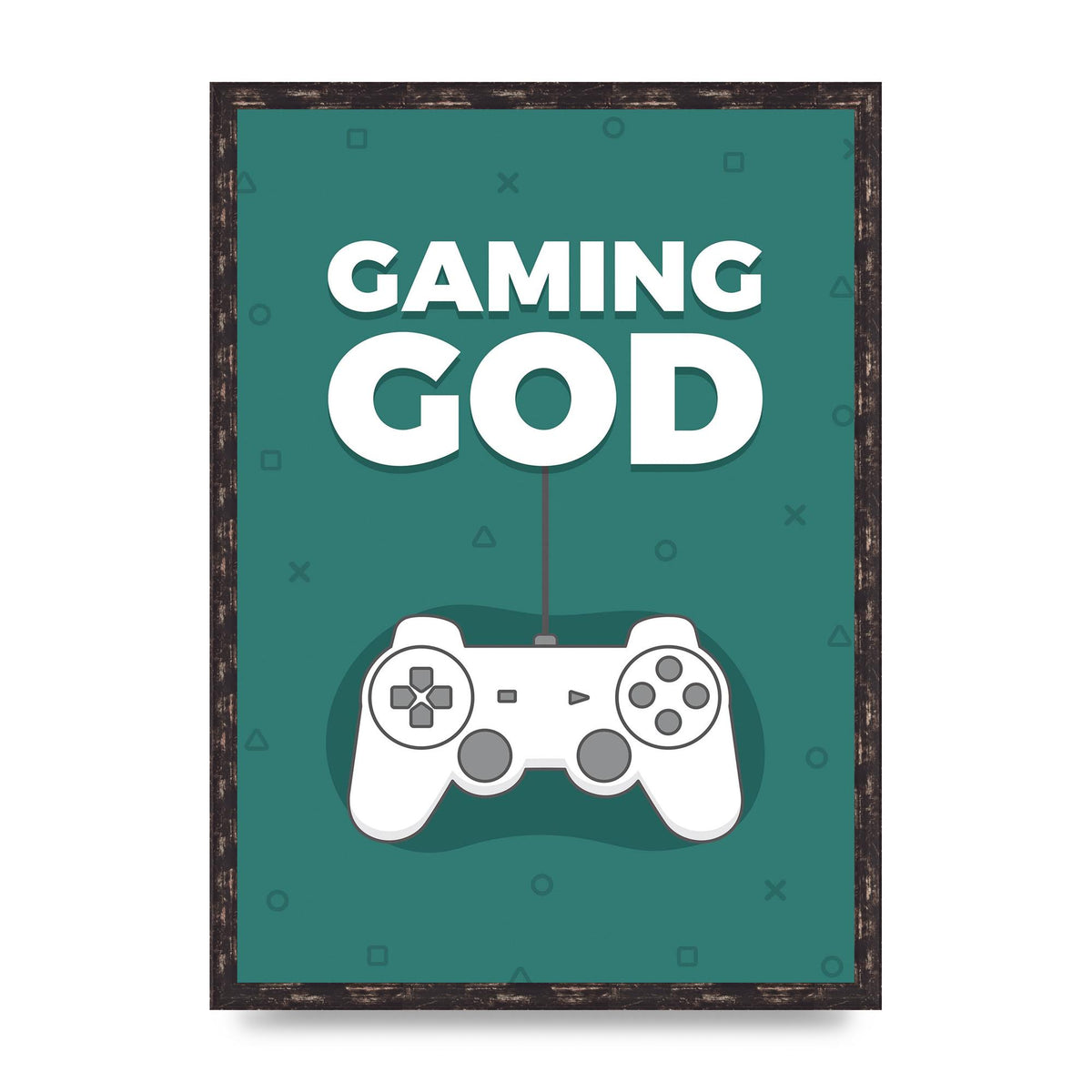 Gaming God Wall Art - A2 framed