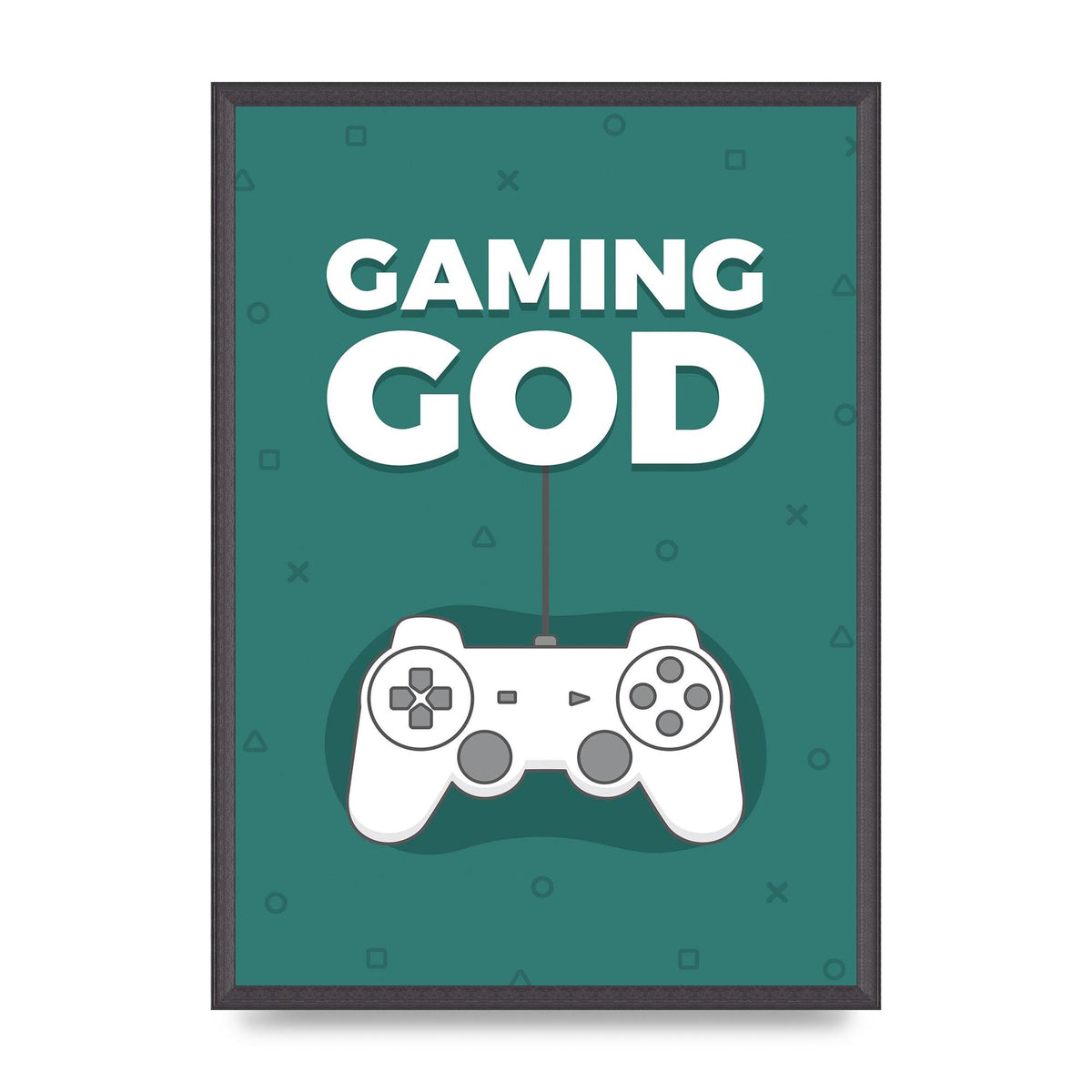 Gaming God Wall Art - A2 framed
