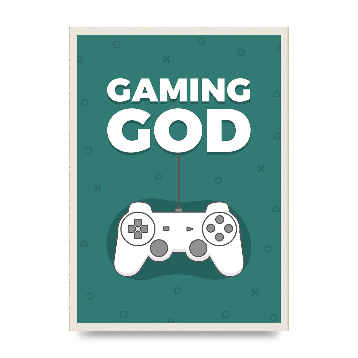 Gaming God Wall Art - A2 framed