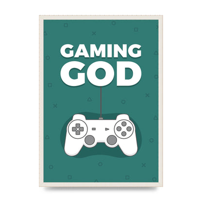 Gaming God Wall Art - A2 framed