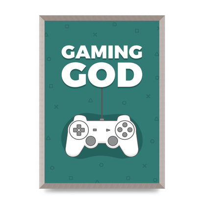 Gaming God Wall Art - A2 framed