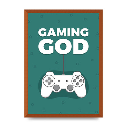Gaming God Wall Art - A2 framed