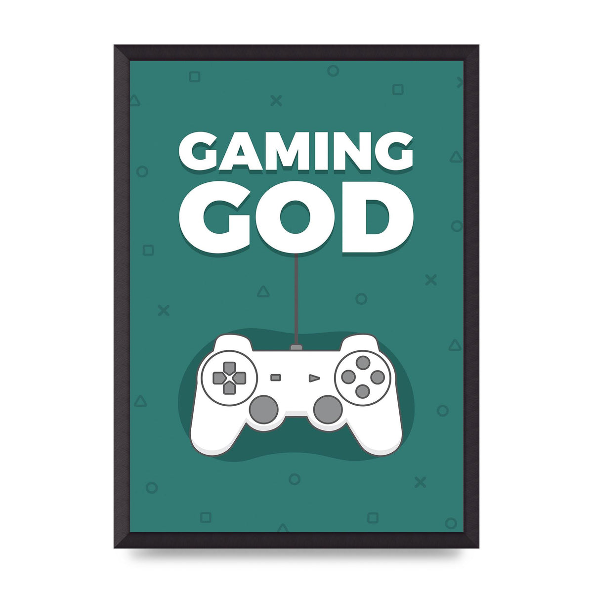 Gaming God Wall Art - A2 framed