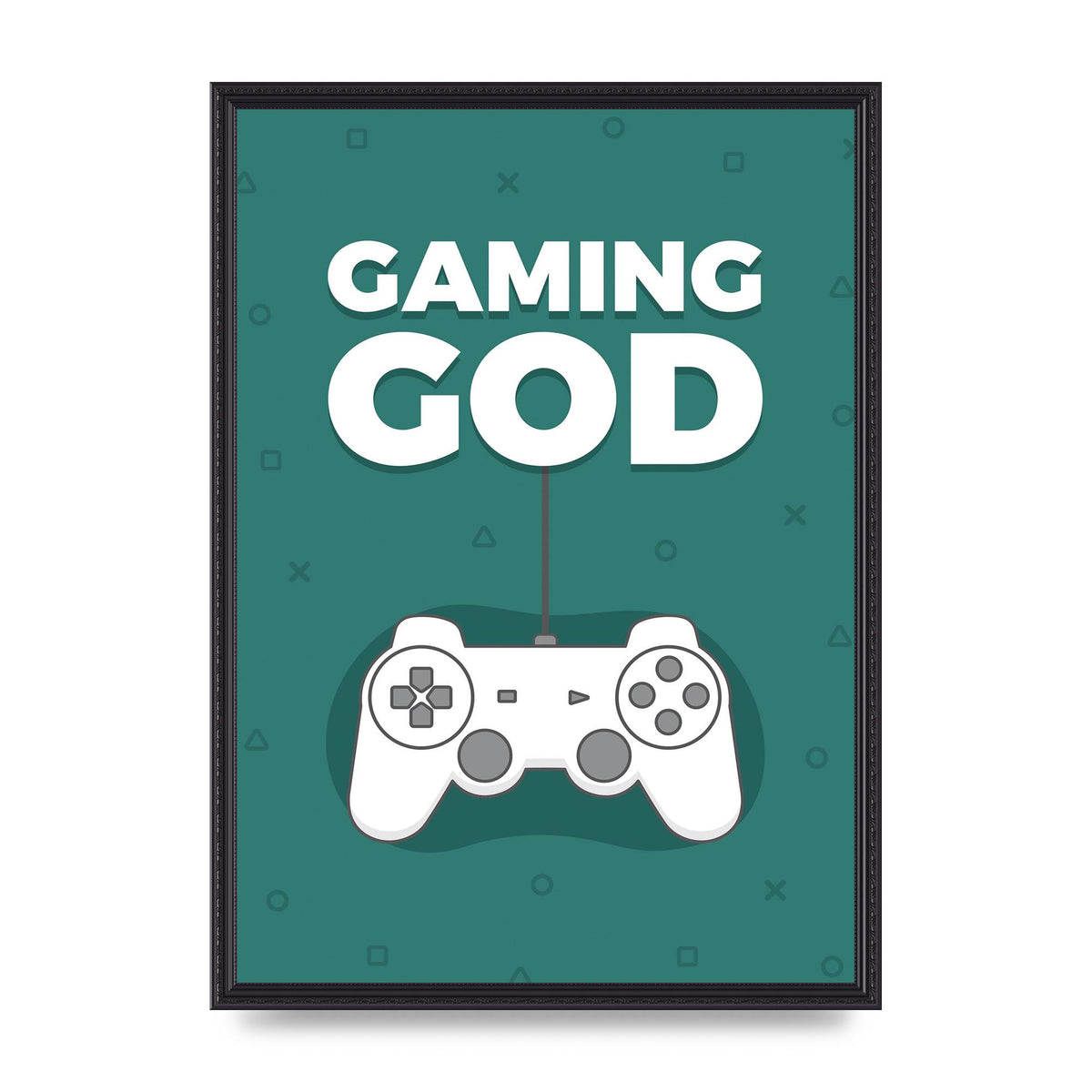 Gaming God Wall Art - A2 framed