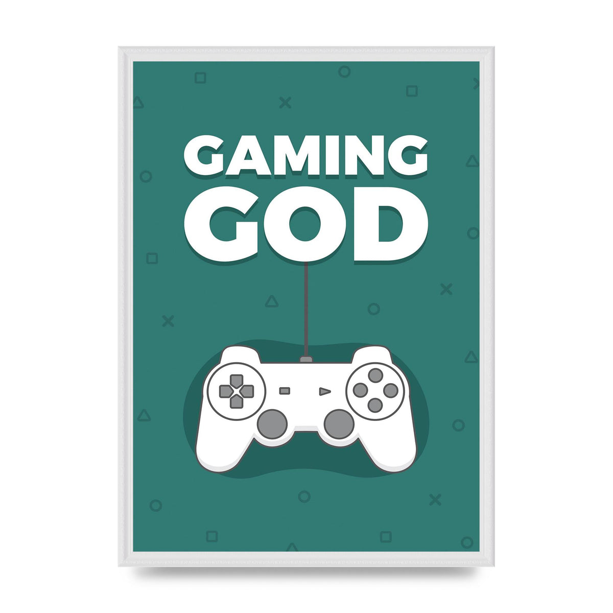 Gaming God Wall Art - A2 framed