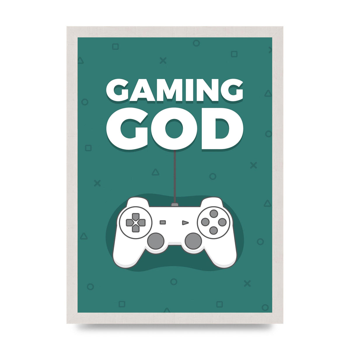 Gaming God Wall Art - A3 framed
