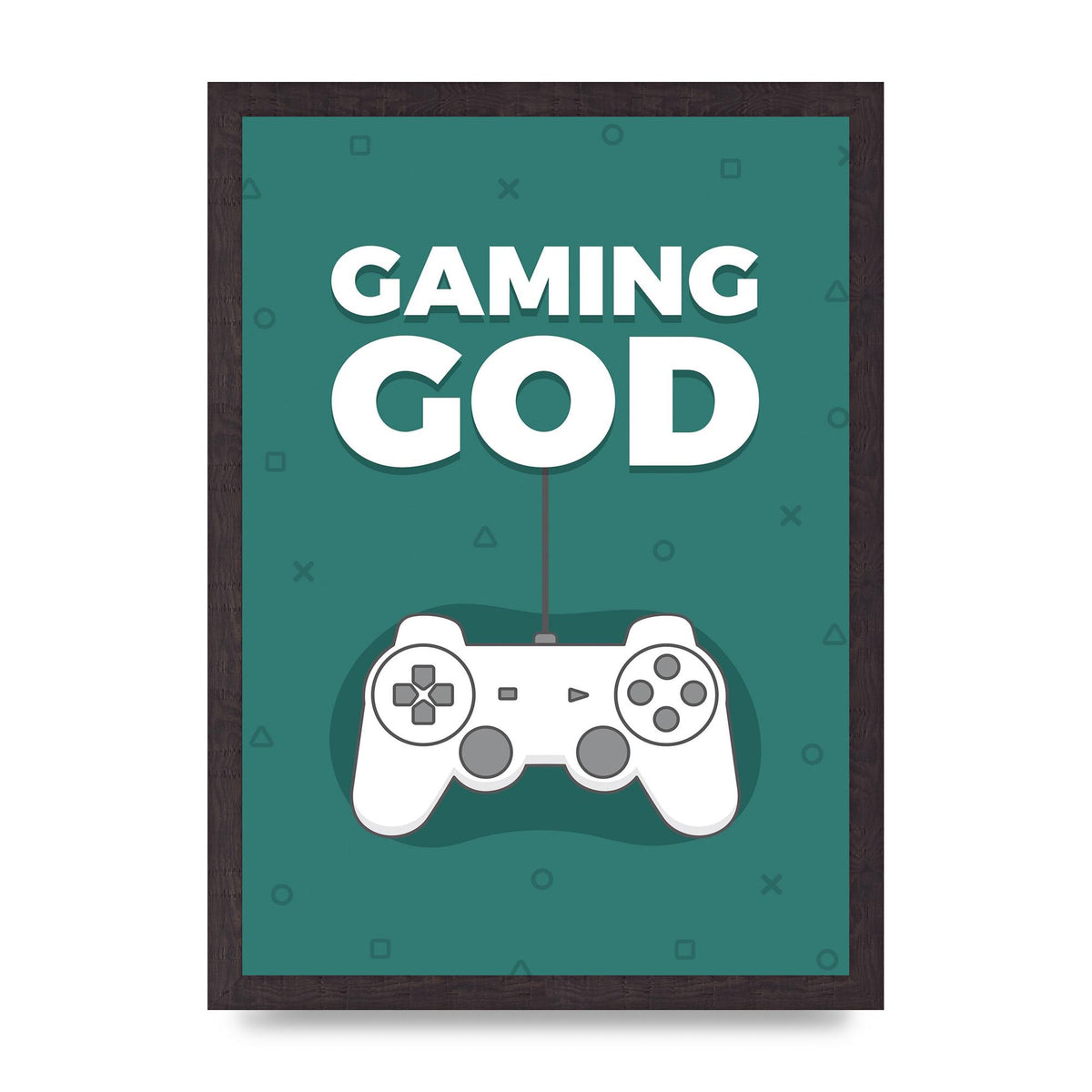 Gaming God Wall Art - A3 framed