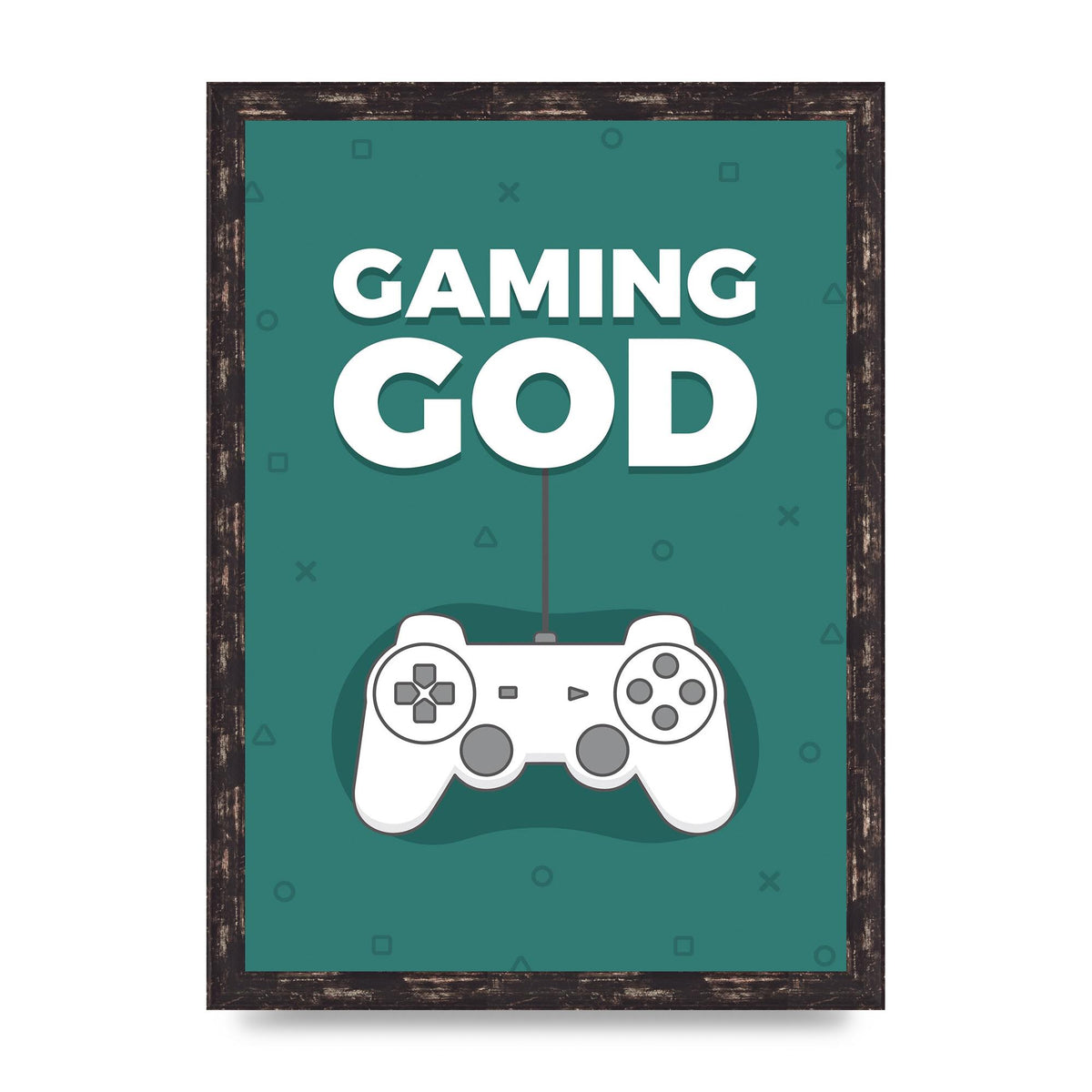 Gaming God Wall Art - A3 framed