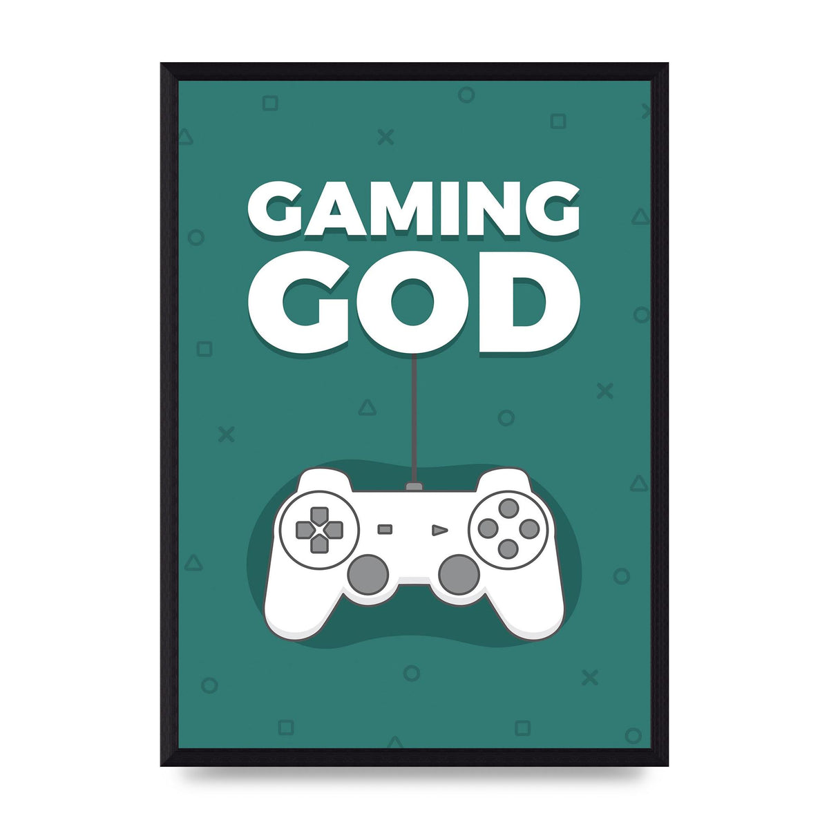 Gaming God Wall Art - A3 framed