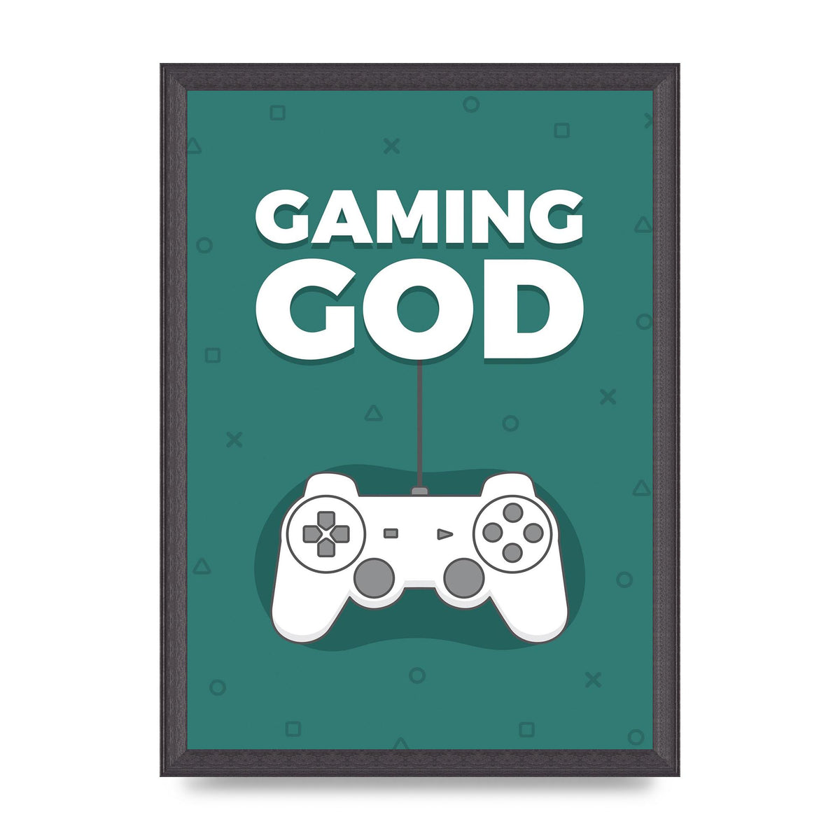 Gaming God Wall Art - A3 framed