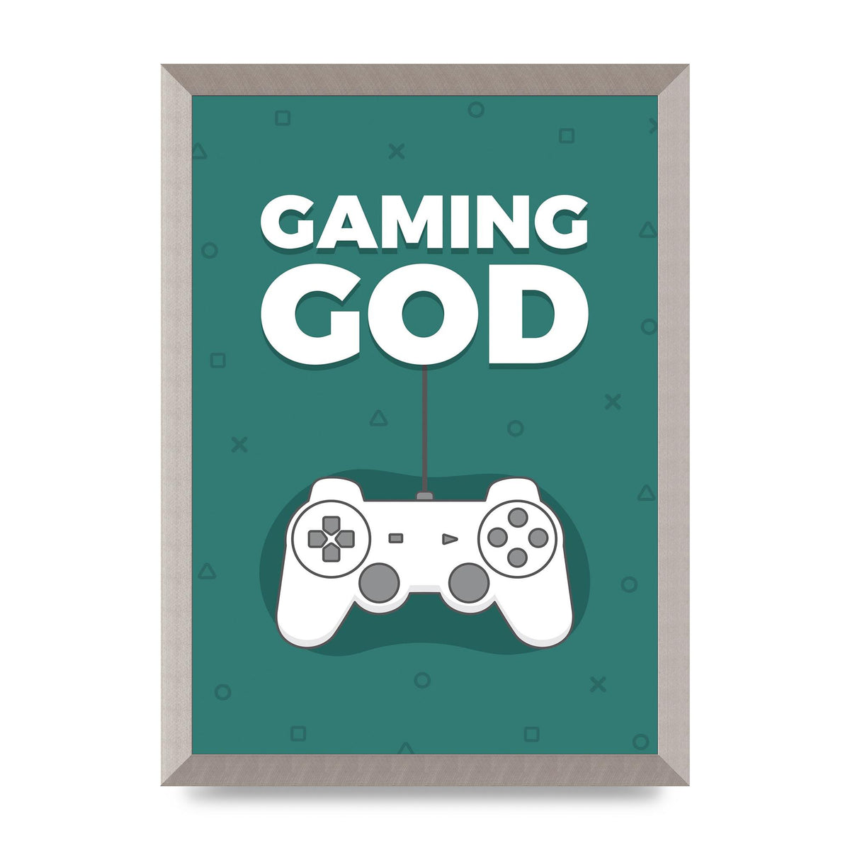 Gaming God Wall Art - A3 framed