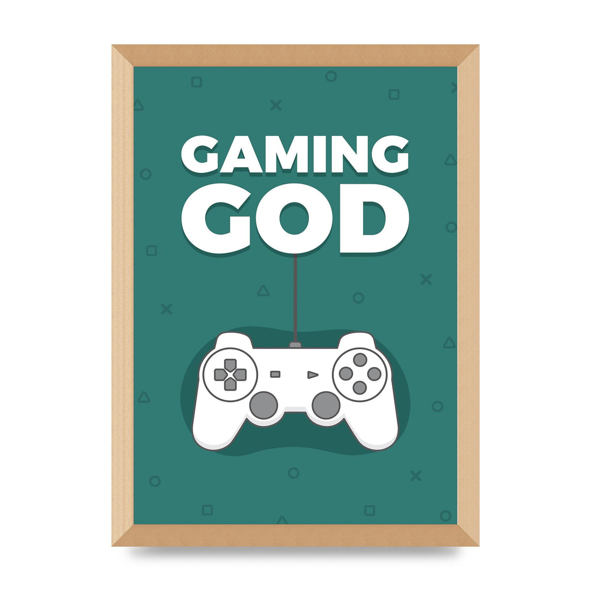 Gaming God Wall Art - A3 framed