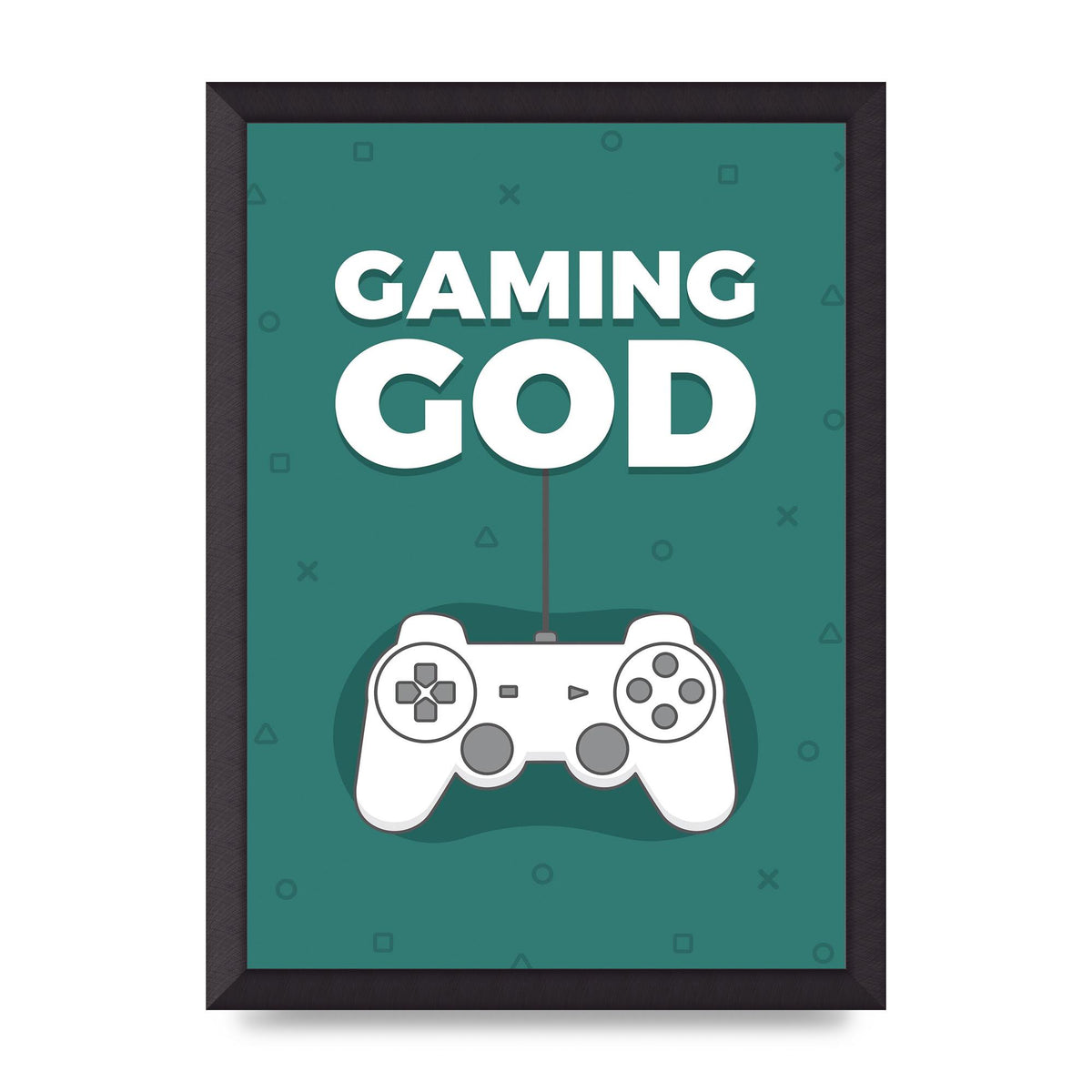 Gaming God Wall Art - A3 framed