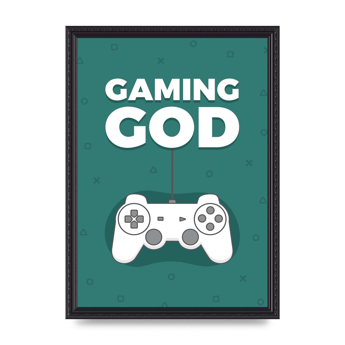 Gaming God Wall Art - A3 framed