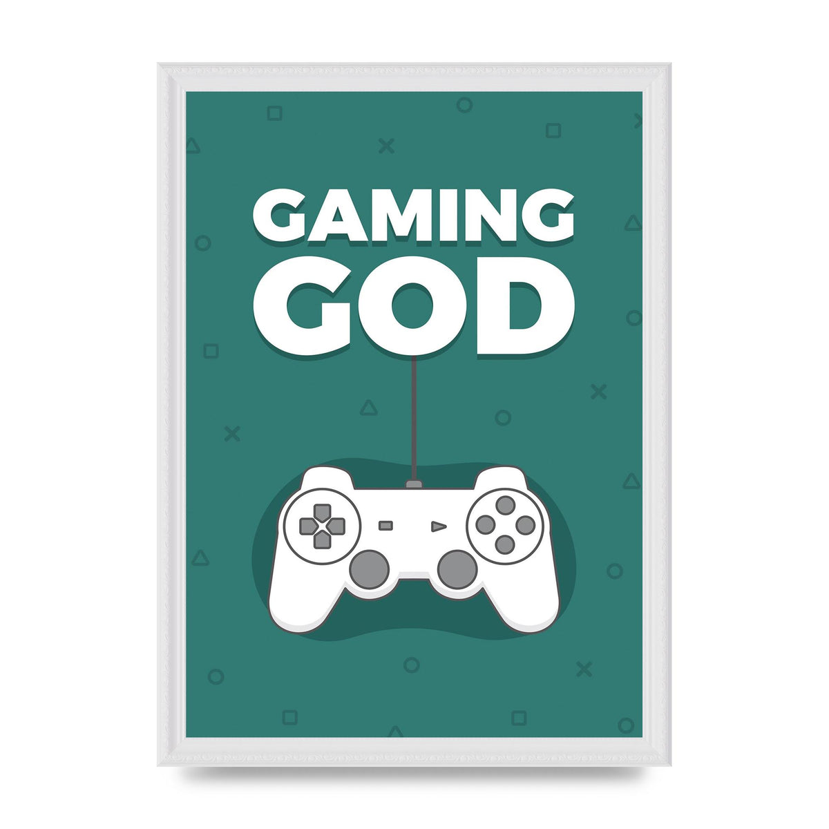 Gaming God Wall Art - A3 framed