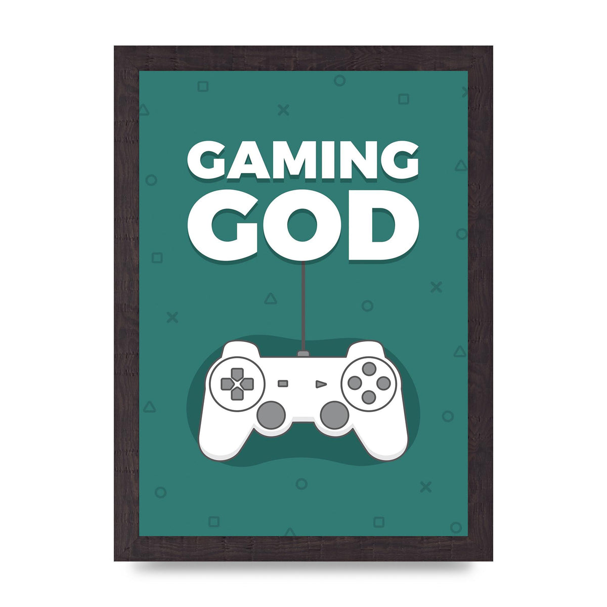 Gaming God Wall Art - A4 framed