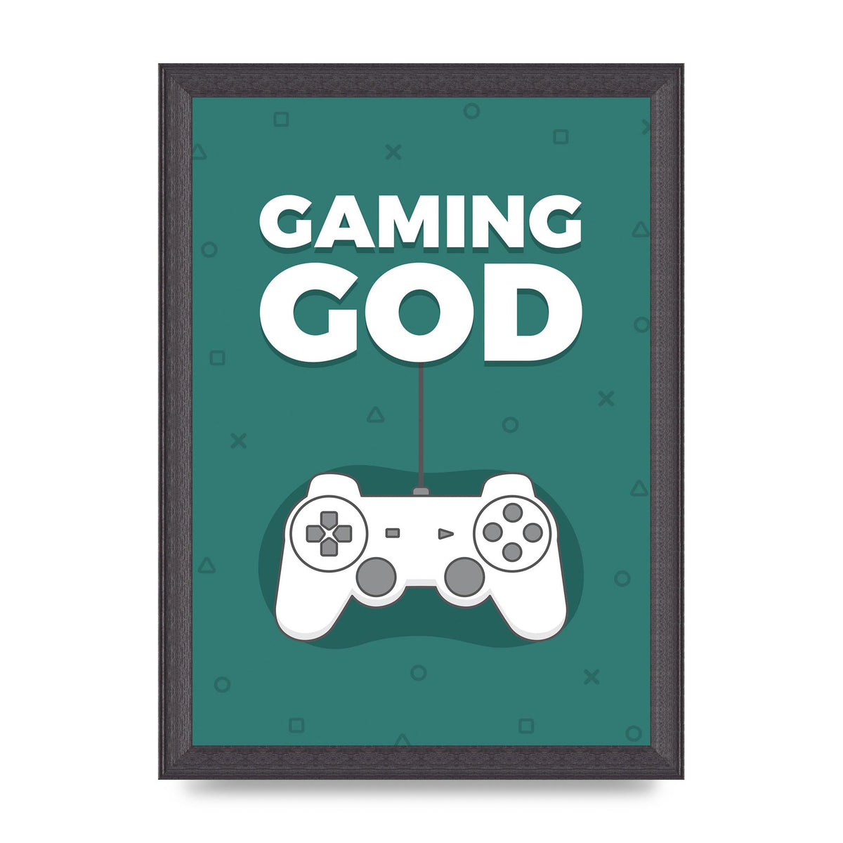 Gaming God Wall Art - A4 framed