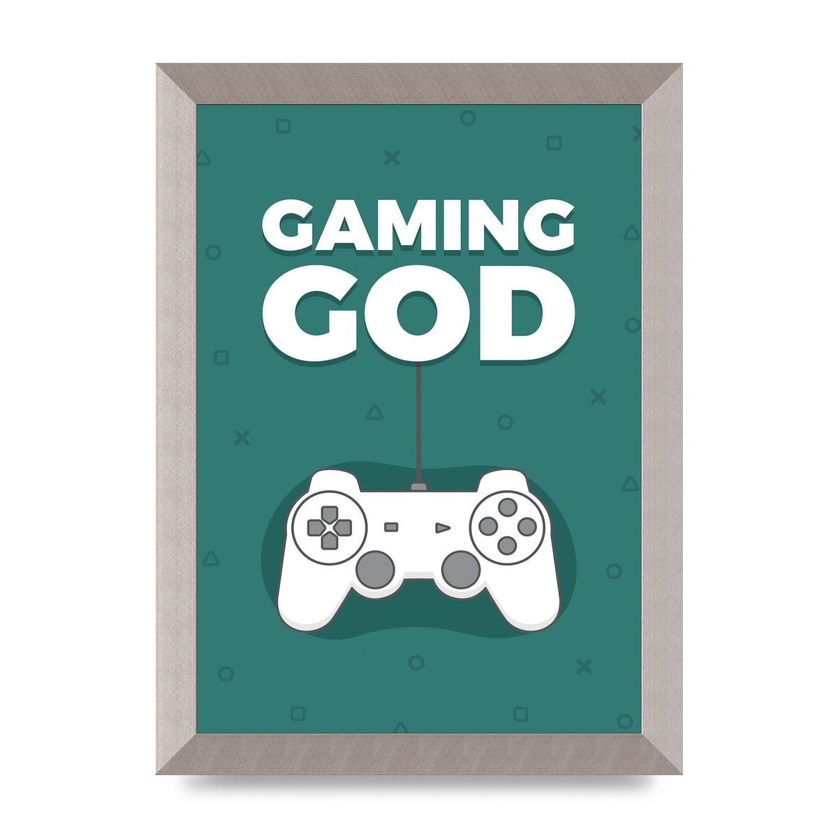 Gaming God Wall Art - A4 framed