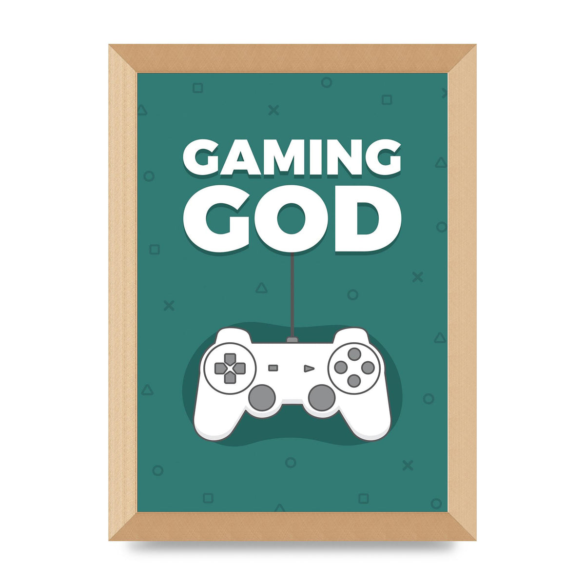 Gaming God Wall Art - A4 framed