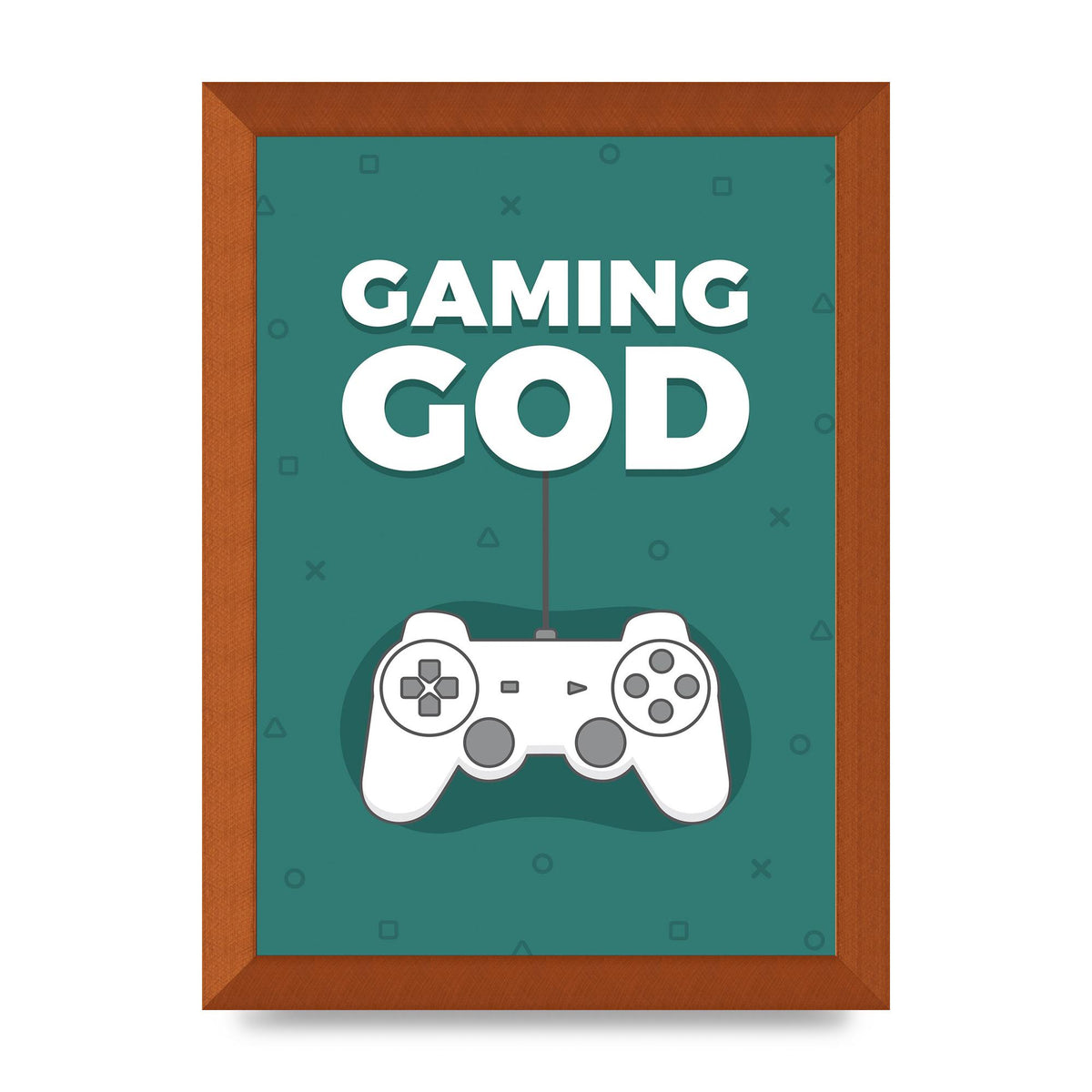 Gaming God Wall Art - A4 framed