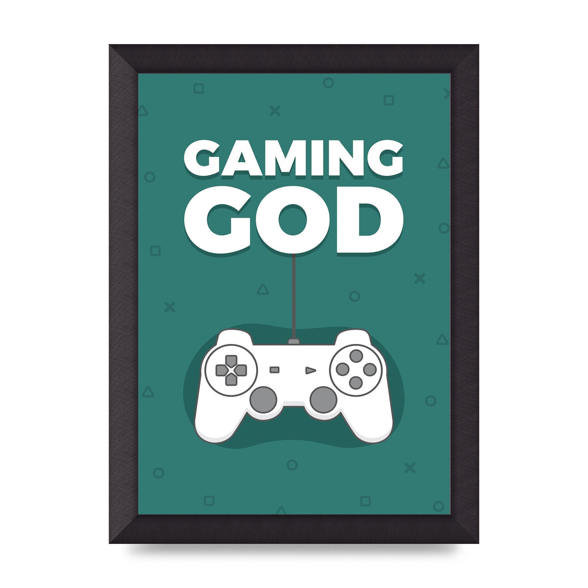 Gaming God Wall Art - A4 framed