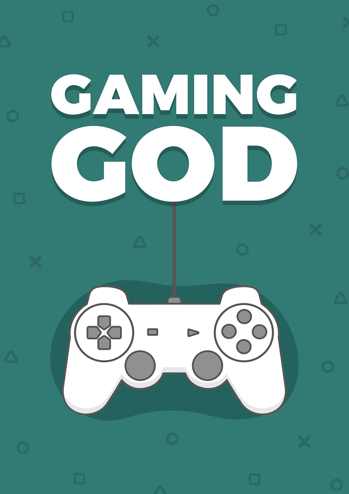Gaming God Wall Art - detail