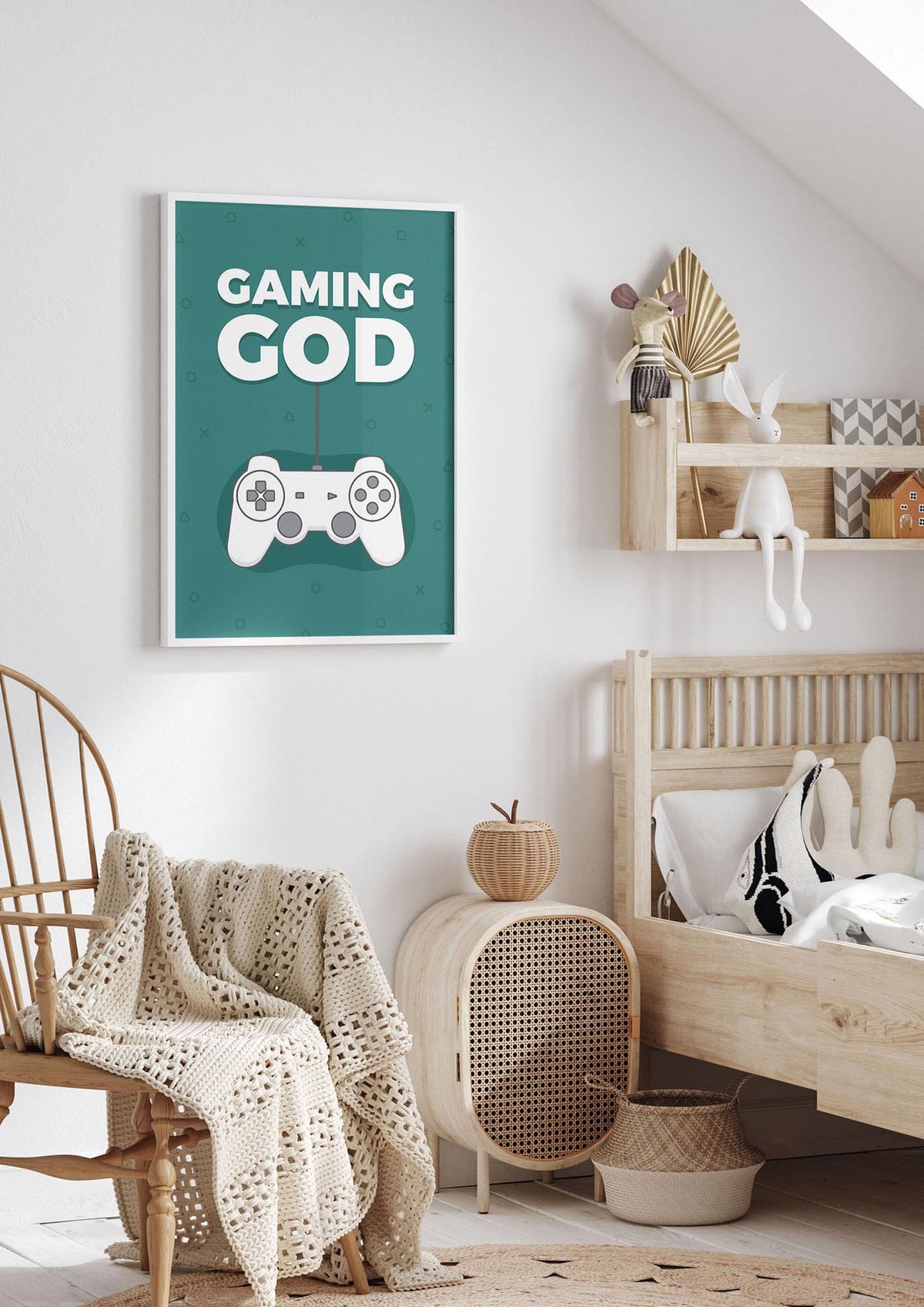Gaming God Wall Art - nursery 1